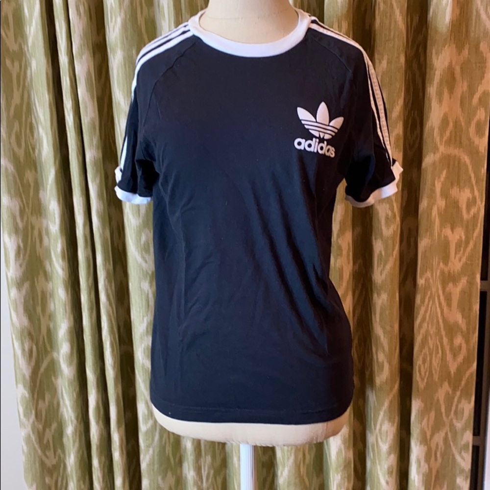 Classic Adidas Striped Tee